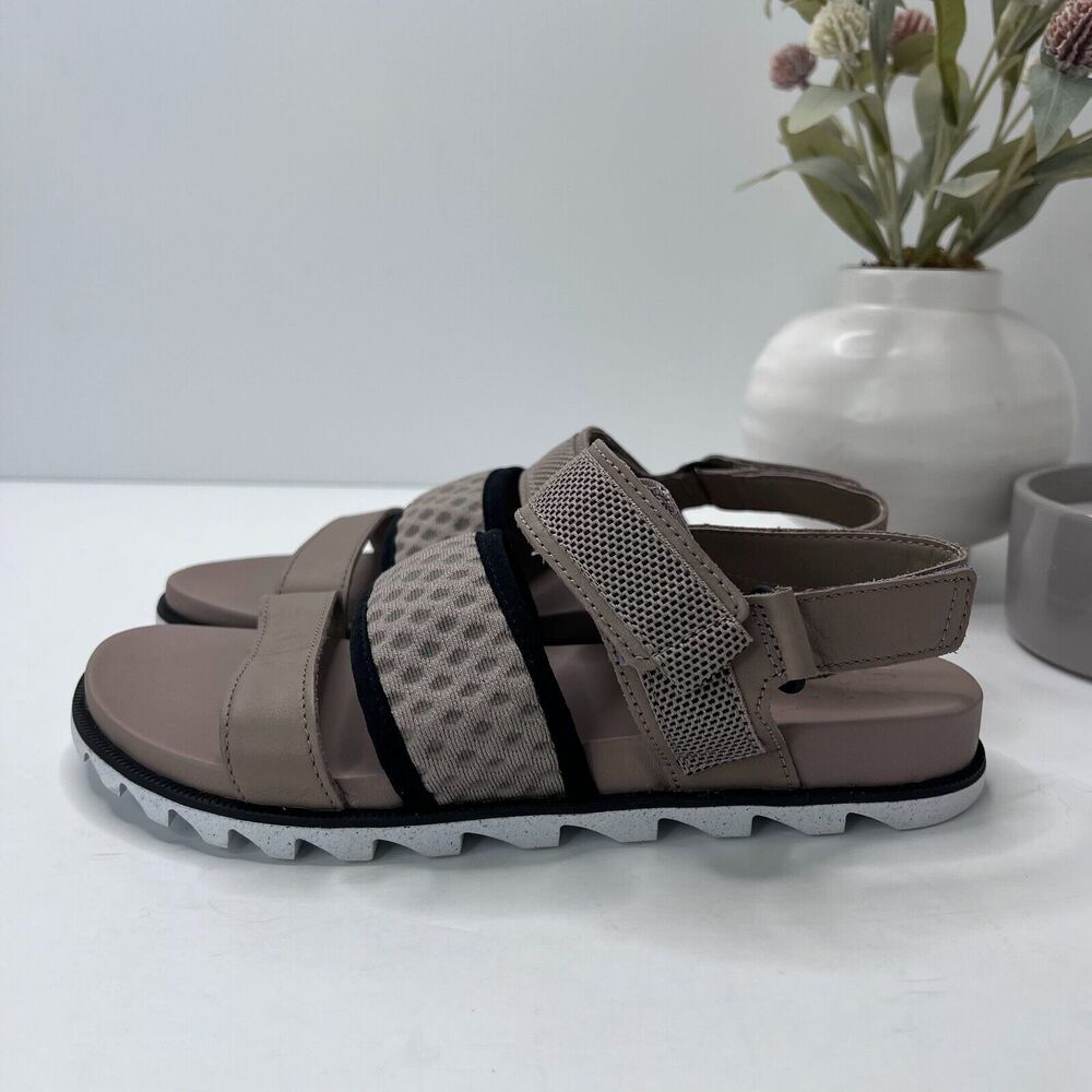 Sorel Roaming Decon Leather Slingback Sandals Tan NL4706-264 Women 7.5 Tried On